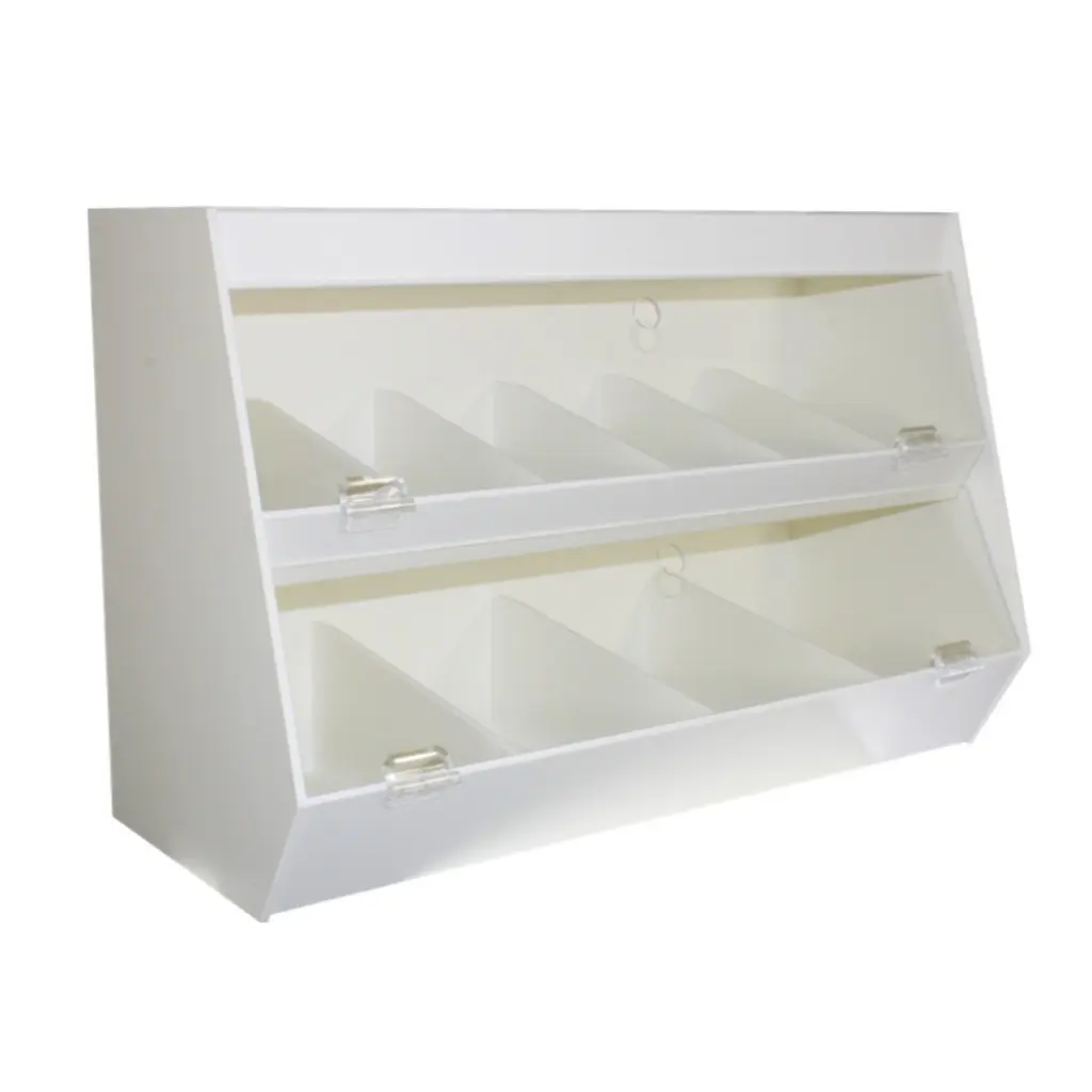 Lab Storage Shelves with 10 Bins.webp