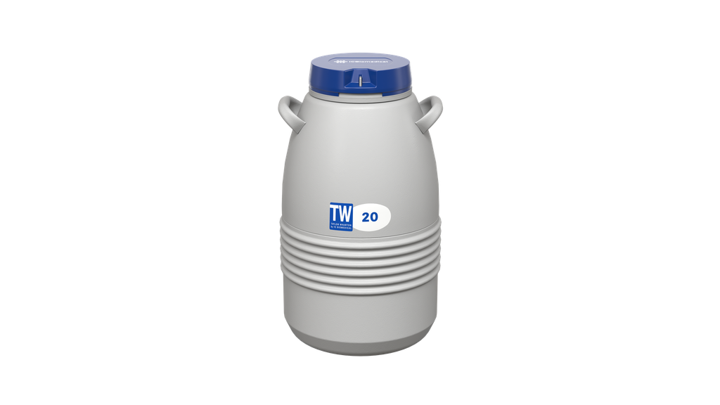 Taylor Wharton by IC Biomedical – 20-5S Series Small LN2 Freezer With 5″ Canisters (Capacity: 660 x 1/2cc Straws)