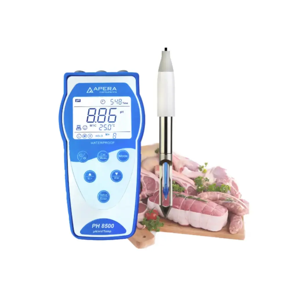 PH8500-MT Premium Series Portable Blade Spear pH Meter for Meat with Data Logger