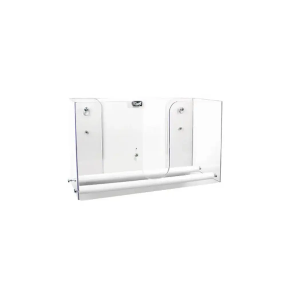 Clear Dual Paper Towel Dispensers with Gliding Rods