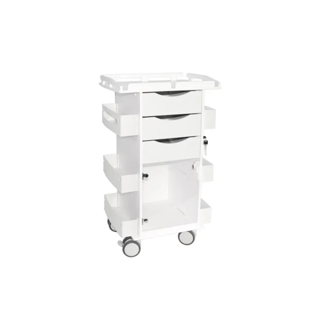 Core DX Cart with Hinged Door and Railtop