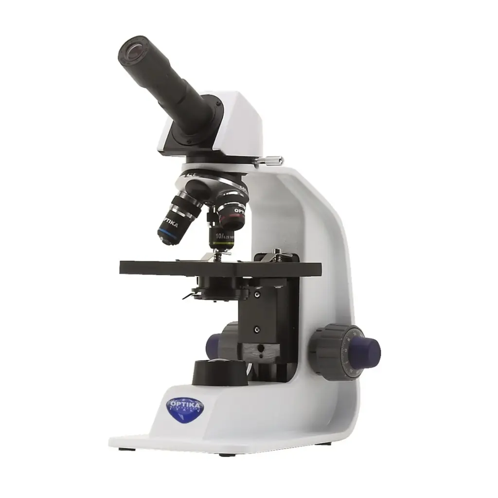 B-150 Monocular brightfield microscope, 400x, PLAN, rechargeable batteries