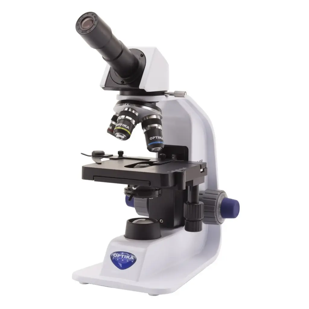 B-150 Monocular brightfield microscope, 600x, PLAN, rechargeable batteries