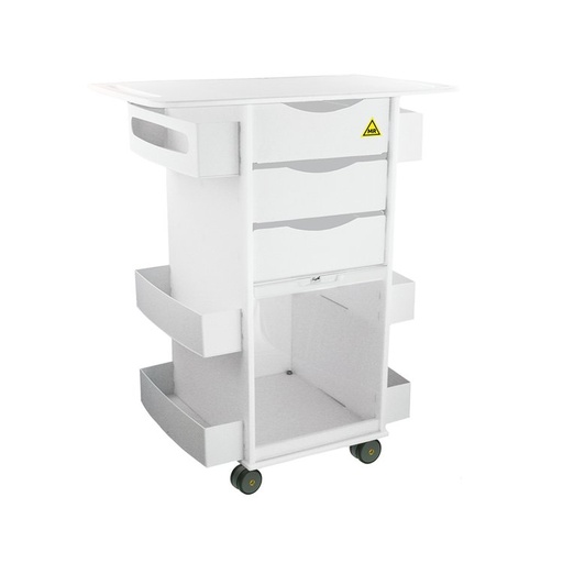 [51817] MRI Core Cart Extended Top with Sliding Door