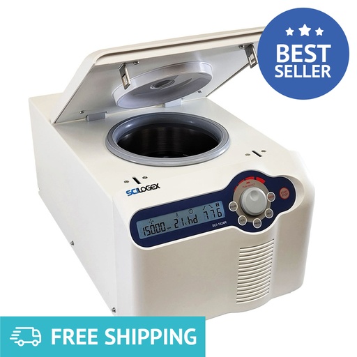 [901312112109] SCILOGEX SCI-1524R High Speed Refrigerated Micro-Centrifuge with 24 place 1.5/2.0mL rotor, 100-15000rpm