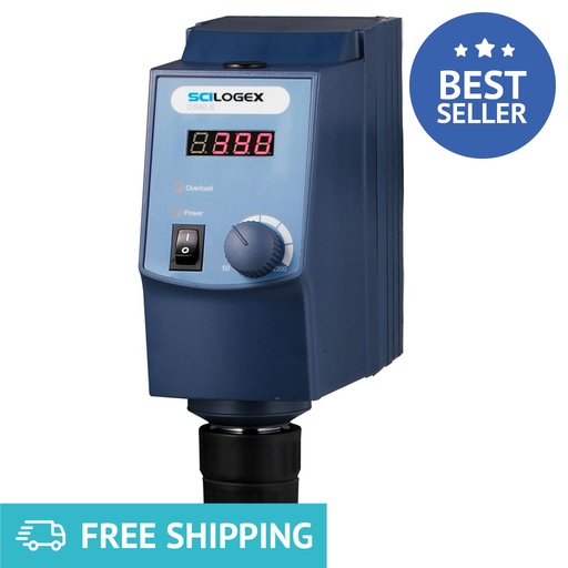 [840102019999] SCILOGEX SCI20-S (20L) LED Digital Overhead Stirrer 50-2200rpm
