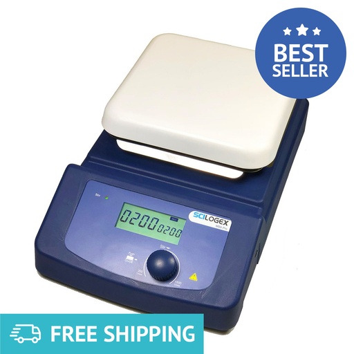 [80302611009999] SCILOGEX SCI6-Pro 5.5 x 5.5 in. LCD Digital Magnetic Stirrer, 200-1500rpm