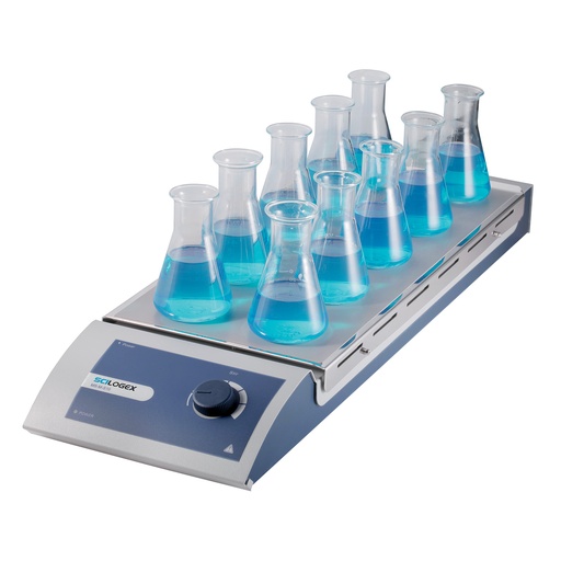 [811311029999] SCILOGEX SCI-S10 10-Place Analog Magnetic Stirrer, 15-1100rpm