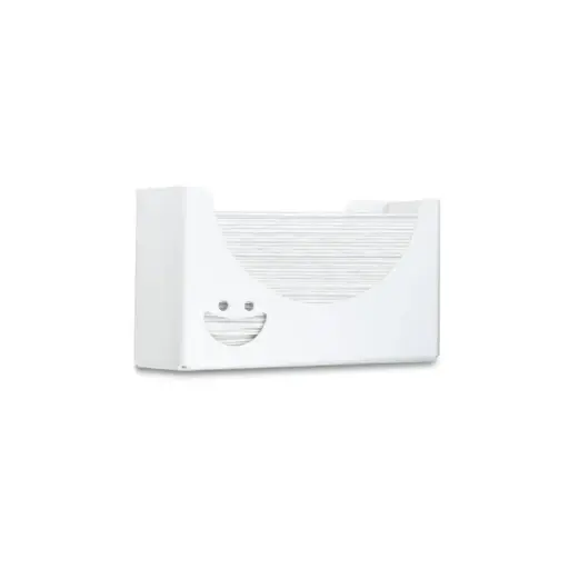 [50782] White Single Smiley Face Paper Towel Dispenser