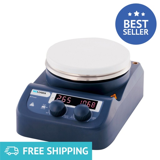 SCILOGEX SCI280-Pro Circular-top LED Digital Hotplate Stirrer 280ºC/1500rpm Max.