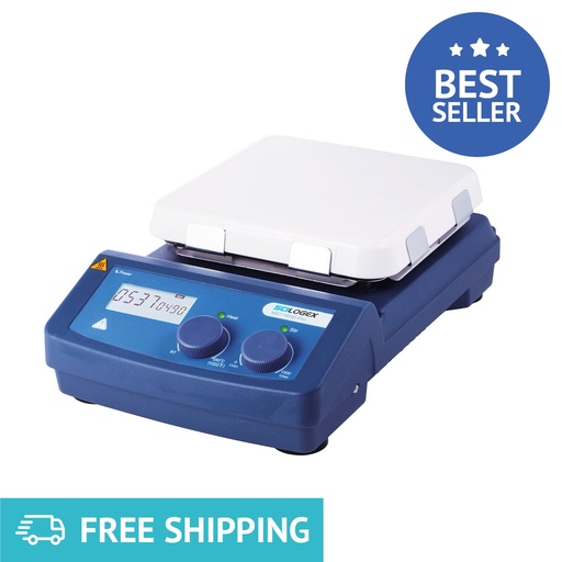 SCILOGEX SCI550-Pro 7x7 LCD Digital Hotplate Stirrer 550ºC/1500rpm Max.