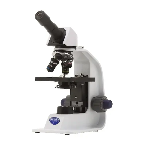 [B-151R-PL] B-150 Monocular brightfield microscope, 400x, PLAN, rechargeable batteries