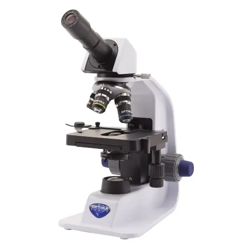 [B-153R-PL] B-150 Monocular brightfield microscope, 600x, PLAN, rechargeable batteries