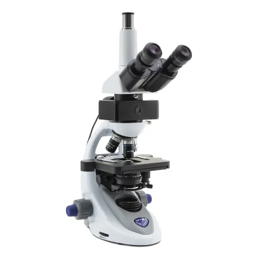 [B-293LD1.50] B-290 Trinocular LED fluorescence microscope, 500x, IOS PLAN, B filter set