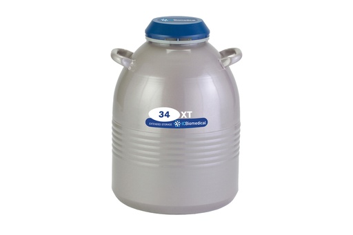 [34XTB-5S] Taylor Wharton by IC Biomedical – XT34 Cryogenic Sample Storage with (6) 5″ Canisters (Capacity: 180 x 2.0 ml vials)