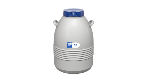 [TW 35] Taylor Wharton by IC Biomedical – 35 Series Small LN2 Freezer With 11″ Canisters (Capacity: 3000 x 1/2cc Straws)