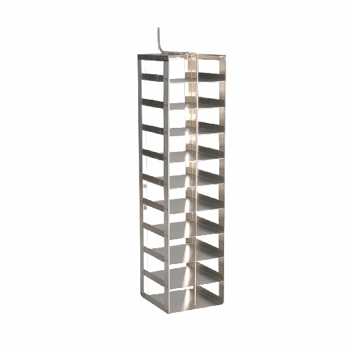 [R23K-8C35*] Taylor Wharton by IC Biomedical – Stainless Steel 100-Cell 13-Shelf Inventory Rack – For 10K, 24K, 38K, LABS 20K, LABS 38K, LABS 40K, LABS 80K
