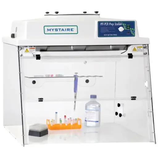 [SCI-PCR32] 32" PCRPREP PCR Workstation with Class 100 Vertical Laminar Flow Air and Timed UV light. 110V