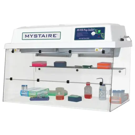 [SCI-PCR48] 48" PCRPREP PCR Workstation with Class 100 Vertical Laminar Flow Air and Timed UV light. 110V