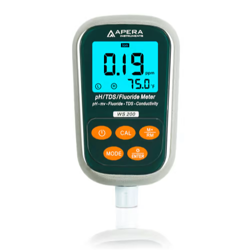 [WS200] WS200 Fluoride/pH/Conductivity 7-in-1 Portable Meter Kit