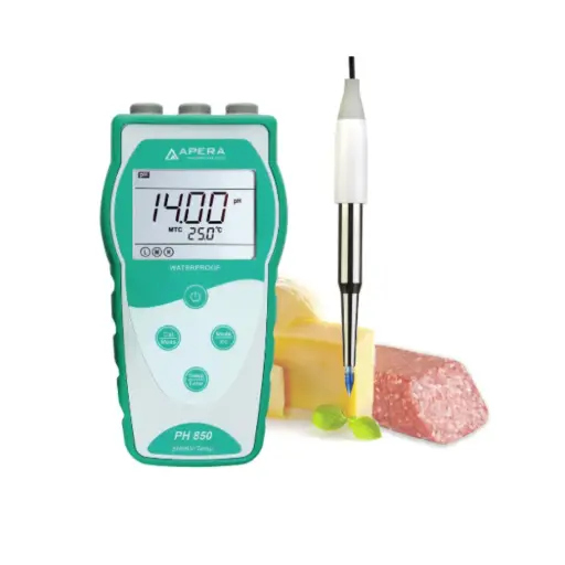 [PH850-SS] PH850-SS Portable pH Meter Kit for Food and Semi-solid samples, Equipped with LabSen® 753 Spear Probe